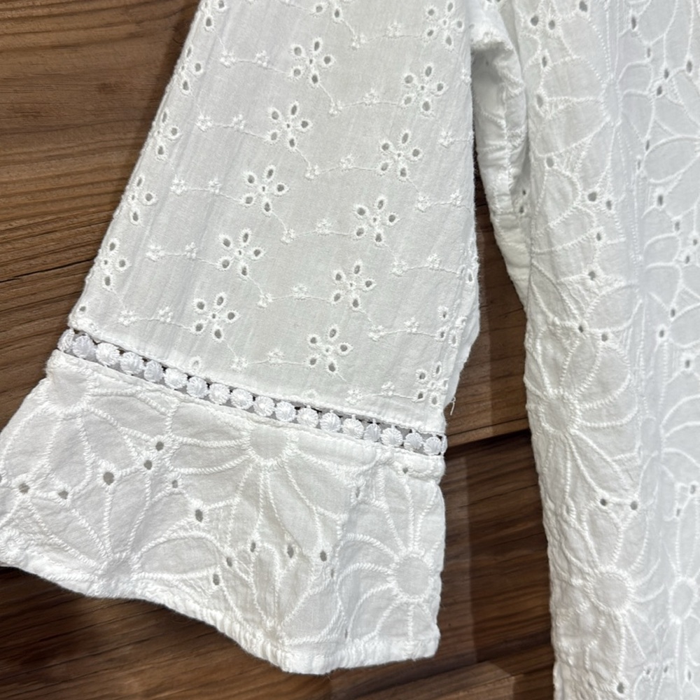 Alfred Dunner Eyelet Button-Down Top - image 4